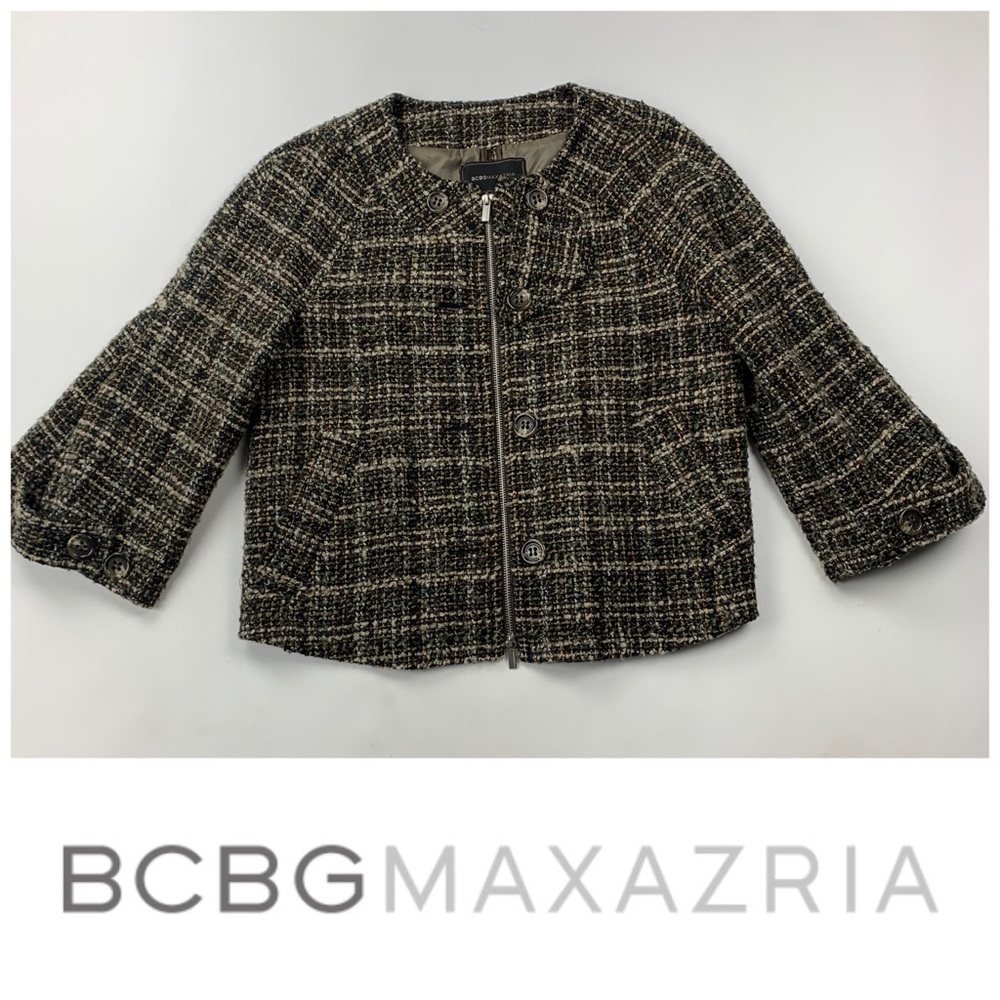 BCBGMazAzria Tweed Will Blend Jacket